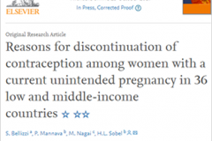 Reasons for discontinuation of contraception among women with a current unintended pregnancy in 36 low and middle-income countries
